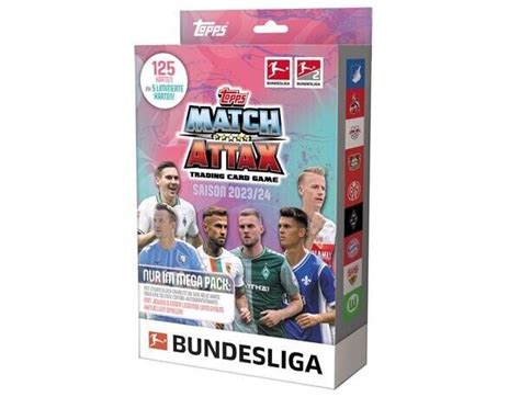 Topps Bundesliga Match Attax 2023 2024 1x MEGA PACK Mit 125 Karten