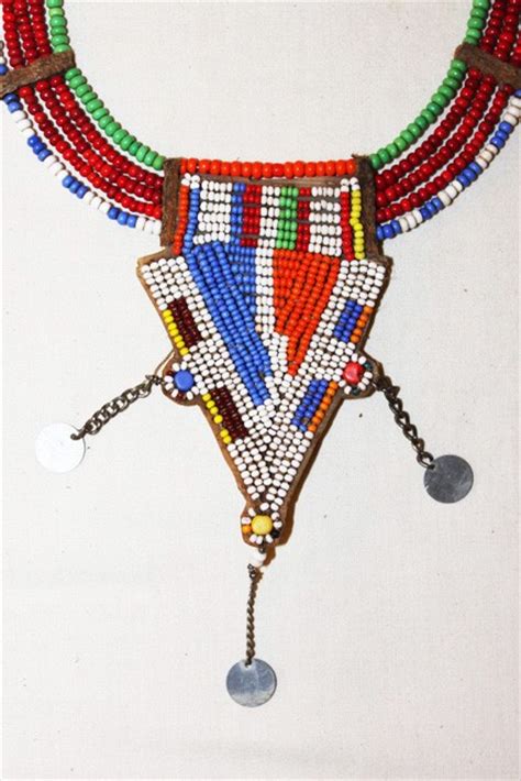 African Maasai Masai Beaded Ethnic Tribal Collar Necklace Jewelry