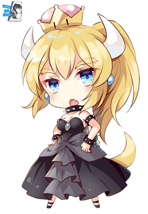 Bowsette Render 5 By Zttar On Deviantart