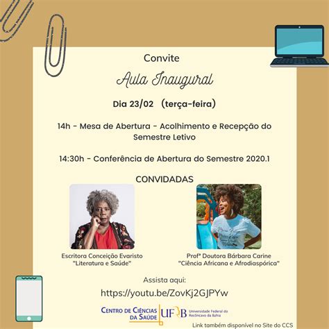 Convite Para Aula Inaugural 20201