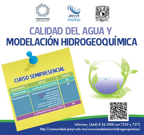 Curso de calidad del agua y Modelación Hidrogeoquímica