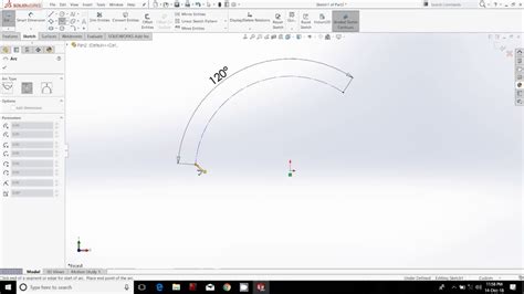 Solidworks Sketching Arc And Its Type In Solidworks Tutorial Youtube