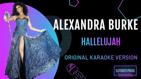 Alexandra Burke Hallelujah Karaoke Version Lyrics Youtube