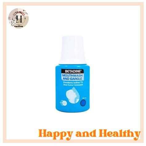 Jual Betadine Mouthwash And Gargle Betadine Kumur 100ml Shopee