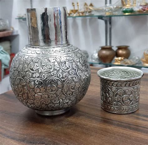 Antique Handmade Silver Plated Surai With Glass For Gift At Rs 3 7