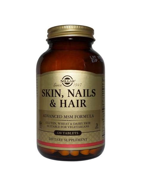 Solgar Skin Nails Hair Advanced Msm Formula