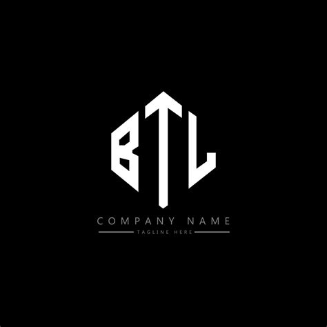 Btl Letter Logo Design With Polygon Shape Btl Polygon And Cube Shape