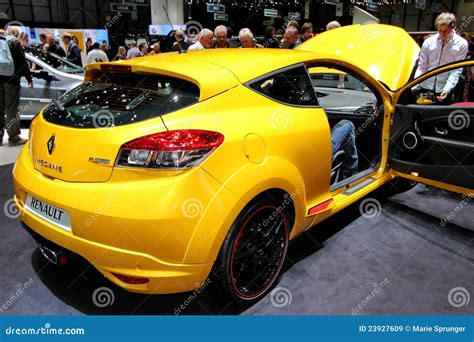 Renault Megane RS Yellow Editorial Stock Image Image Of Vehicle 23927609