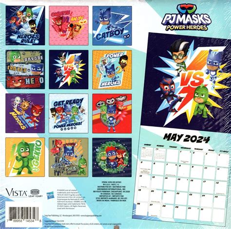 Pj Masks Power Heroes 16 Month 2024 Wall Calendar Ebay