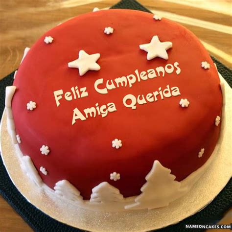 Feliz cumpleaños amiga querida Imágenes de pastel