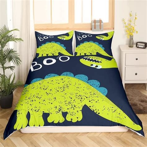 Dessin animé Dino Housse de Couette Dinosaure Jungle Animal Parure de