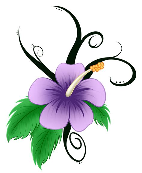 Hawaiian Flower Clip Art Pin Hibiscus Remixed Free Clip Art Tattoo