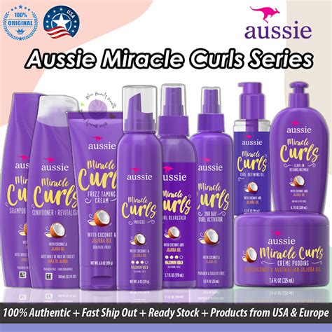 Aussie Miracle Curls Shampoo Conditioner Frizz Taming Cream Curl