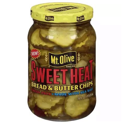 Mt Olive Pickles Sweet Heat Bread Butter Chips