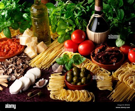 Italian Food Ingredients Stock Photo Alamy