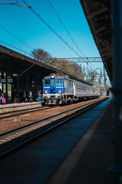 Gdansk Poland 2017 Railway Tracks Of The Main Station With An