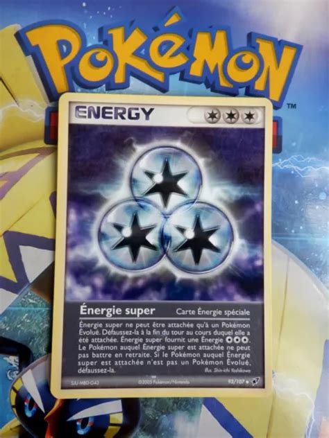 Carte Pok Mon Nergie Super Ex Deoxys Rare Pca Vf Eur