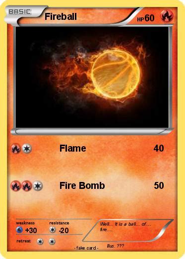 Pokémon Fireball 153 153 Flame My Pokemon Card