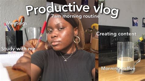 Productive Morning Routine 7am Morning Routine Study Vlog YouTube