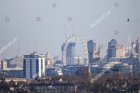 London Skyline Seen Wimbledon Bathed Morning Editorial Stock Photo