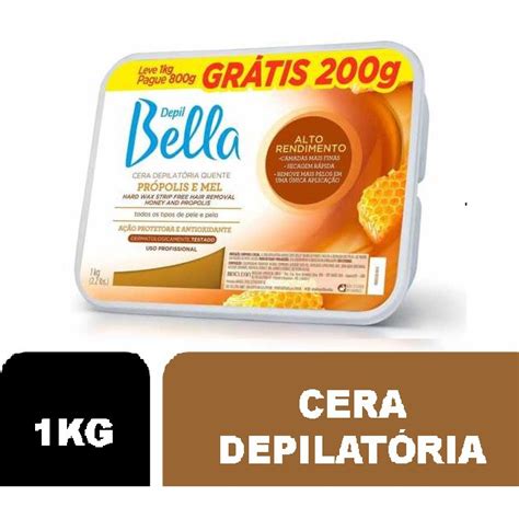 Cera Depilatória Depil Bella Quente Própolis E Mel 1kg Promocional