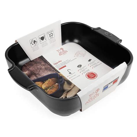 Peugeot Appolia Oven Dish Square 28 Cm Black Knivesworld Eu