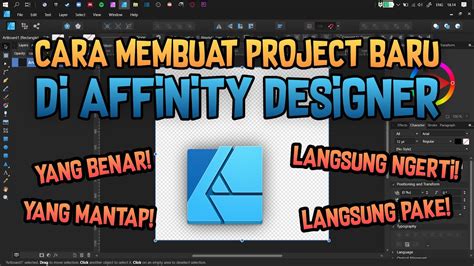 Cara Membuat Project Baru Di Affinity Designer Lembar Kerja Baru