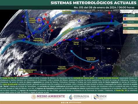 Aumento de lluvias y descenso de temperatura se prevé para este lunes