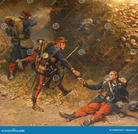 Napoleon Army Soldier Painting. Editorial Photography - Image of ...