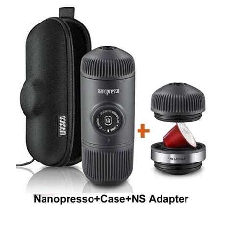 Wacaco Nanopresso Portable Espresso Maker With Case Bundled With Ns