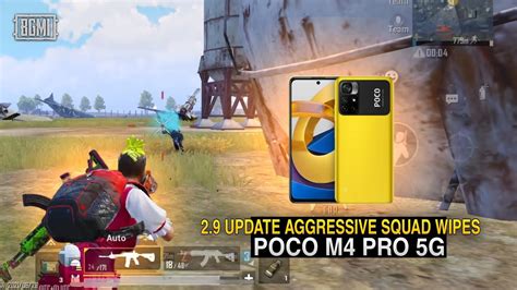 BGMI 2 9 UPDATE AGGRESSIVE SQUAD WIPES POCO M4 PRO 5G SMOOTH 60 FPS