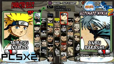 Naruto Ultimate Ninja 2 Characters