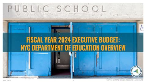 Fiscal Year 2024 Executive Budget: NYC Department of Education Overview ...