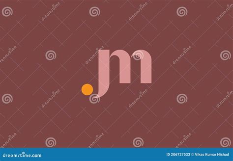 Dise O Del Logotipo De Jm De Letras Unidas Ilustraci N Del Vector