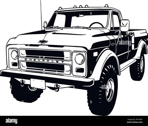 Muscle Car Old Usa Classic Car S Muscle Car Stencil Vector