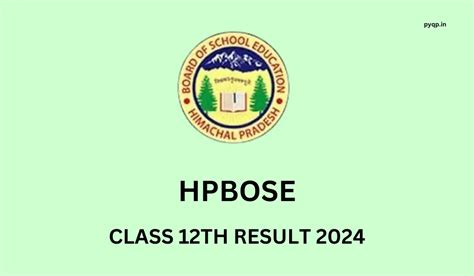 HPBOSE CLASS 12th Result 2024 OUT