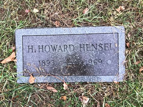 Henry Howard Hensel Sr 1893 1969 Find A Grave Memorial