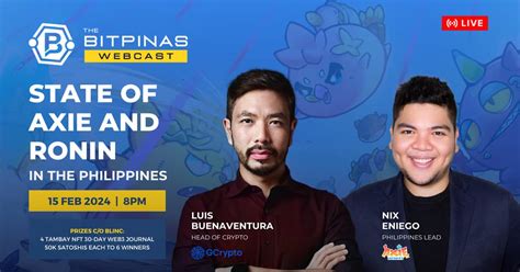 The State Of Axie Infinity And Ronin In The Philippines Webcast