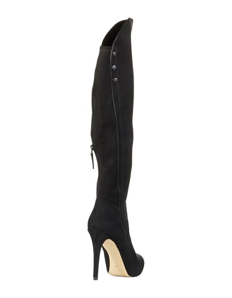 Lyst - Guess Enesta Heeled Boots in Black