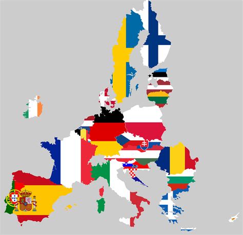 European Union Flag Map