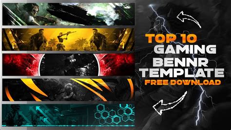 Top Gaming Banner Template No Text Pubg Bennr Template Free