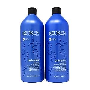 Amazon.com : Redken New Extreme Shampoo and Conditioner 1 Liter Duo Set ...