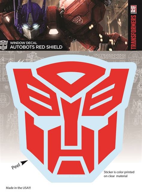 Autobot Logo Red Sticker Transformers G1 Generation One