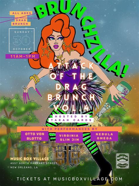 Halloween Drag Brunch Tickets At Music Box Village In New Orleans By