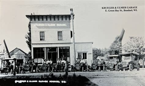 The Krueger Garage in Bonduel - Shawano County Historical Society