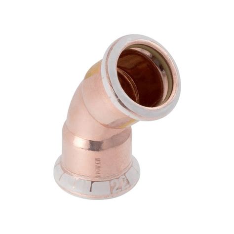 Geberit Mapress Equal 45° Copper Gas Elbow Candw Berry