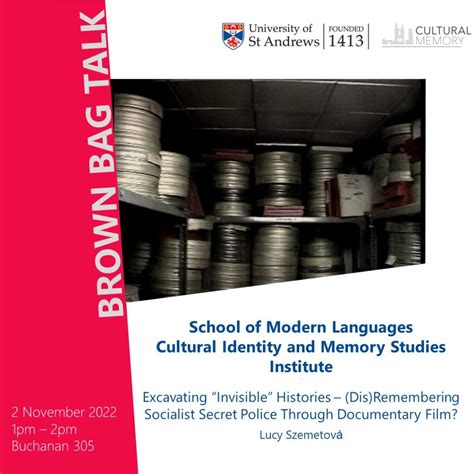 Brown Bag Talks 2022 2023 Semester 1 Cultural Identity And Memory