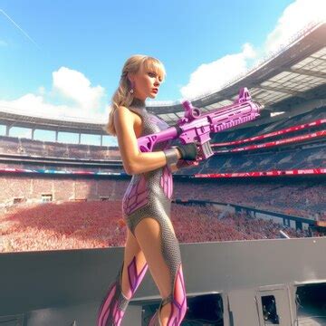 Premium Photo | Taylor Swift Fortnite's Iconic Warrior on the Catwalk ...