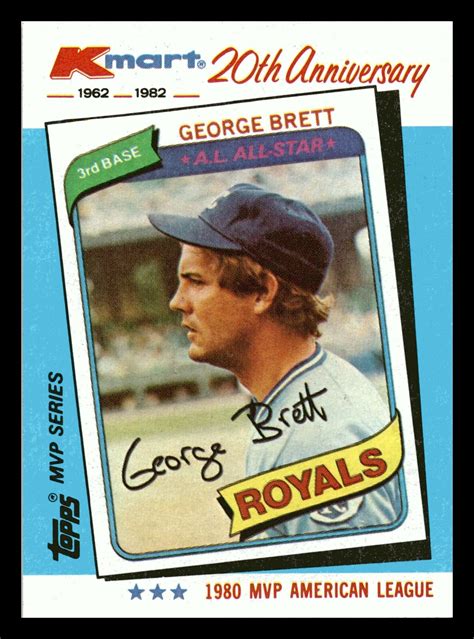 Topps Kmart Th Anniversary George Brett Hof Nm Mint Ebay