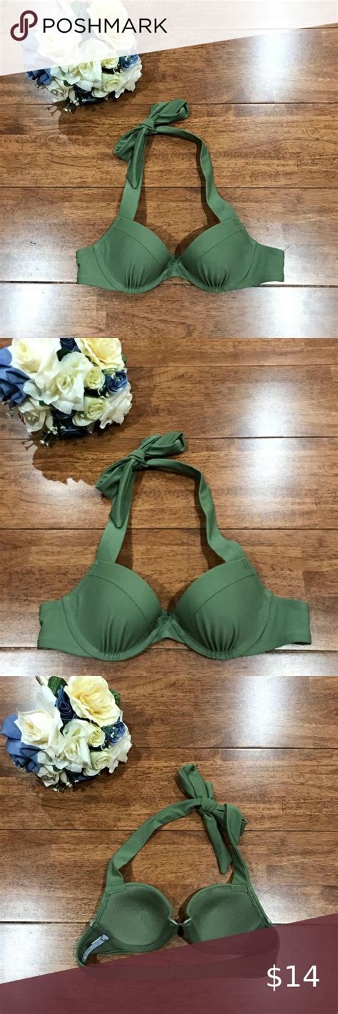 Nwot Aerie Olive Green Bikini Swim Top Size A Olive Green Bikini